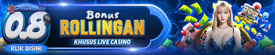 BONUS ROLLINGAN LIVE CASINO 0.8%